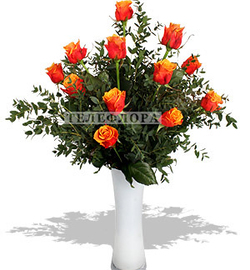 Букет из 15 цветов  "Для моей Любимой"