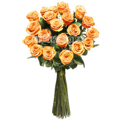 Букет из 21 оранжевой розы
